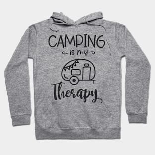 Camping is my therapy Hoodie